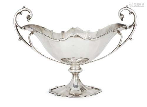 A SCOTTISH SILVER CENTREPIECE DISH, GLASGOW, 1914, R. & ...