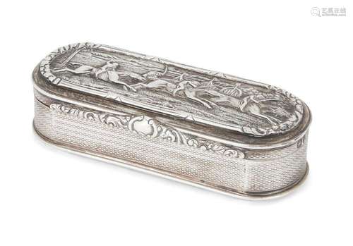 A GEORGE IV SILVER SNUFF BOX, LONDON, 1824, JOHN JONES III, ...