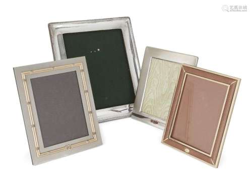 THREE VARIOUS GUCCI PHOTO FRAMES, ALL WITH EASEL BACKS, THE ...