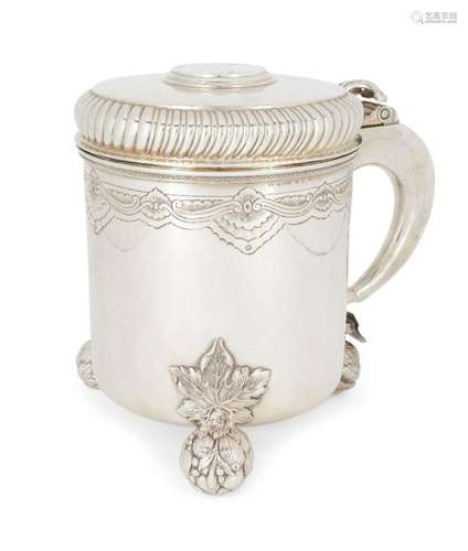 A SWEDISH SILVER PRESENTATION TANKARD, STOCKHOLM, 1898, C. G...