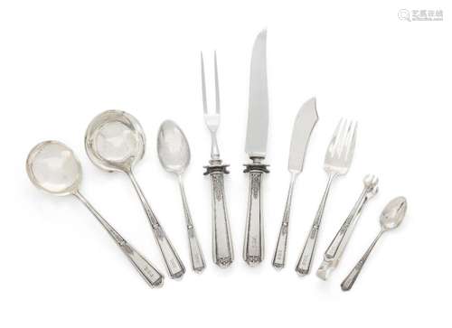 A SMALL QUANTITY OF AMERICAN SILVER FLATWARE, BY TOWLE &...