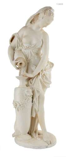 A VICTORIAN MINTON PARIAN FIGURE, AFTER ALBERT CARRIER-BELLE...