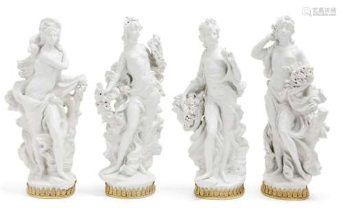 A SET OF FOUR ROYAL WORCESTER PORCELAIN FIGURES OF THE SEASO...