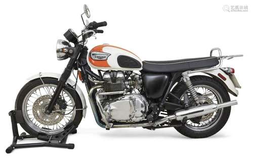 A TRIUMPH BONNEVILLE 865 CC MOTORCYCLE, REG LW54 OTV, 23,724...