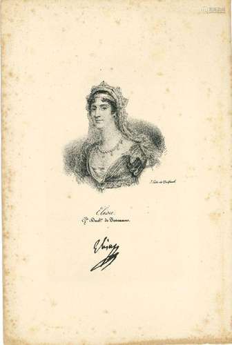 BONAPARTE ELISA (1777-1820), SISTER OF NAPOLEON I, PRINCESS ...