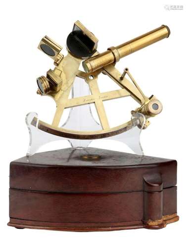 A 9IN. RADIUS BRASS SEXTANT, BY JESSE RAMSDEN, LONDON, LATE ...