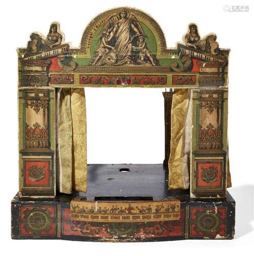 A VICTORIAN MODEL OF A THEATRE, OF PINE CONSTRUCTION, THE FA...