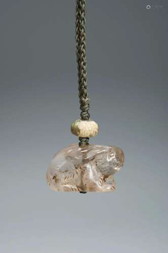 A SMALL ROCK CRYSTAL RABBIT WARRING STATES PERIOD