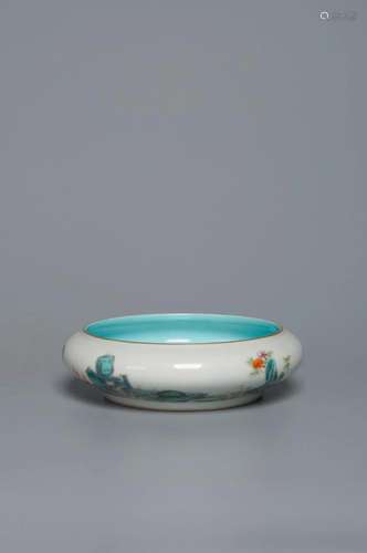 A FAMILLE-ROSE WATER BOWL QING DYNASTY, QIANLONG PERIOD