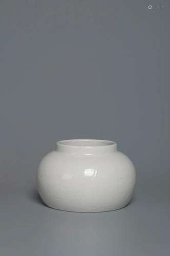 A DING-TYPE WHITE GLAZE CARVED â€œPEONY SCROLLâ€ WATER BOWL ...