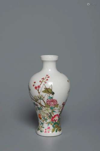 A FAMILLE-ROSE â€œFLOWERâ€ VASE QING DYNASTY, QIANLONG PERIO...