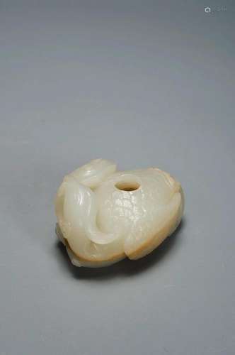 A WHITE JADE PHOENIX QING DYNASTY, QIANLONG PERIOD