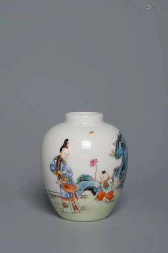 A FAMILLE-ROSE JAR QING DYNASTY, YONGZHENG PERIOD