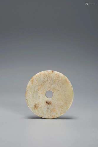 A SMALL JADE BI WARRING STATES PERIOD