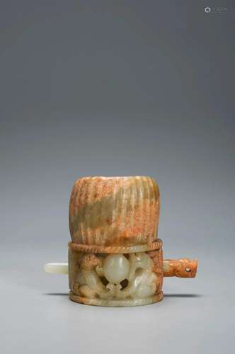 A WHITE JADE HAIR ACCESSORIES HAN DYNASTY