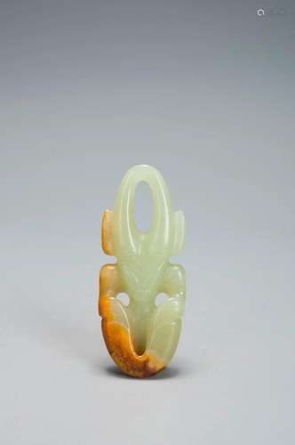 A TOPAZ MYTHICAL MAN SHANG DYNASTY