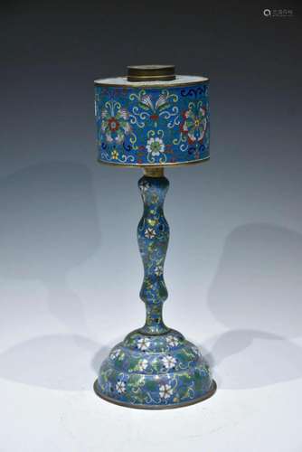 A RARE CLOISONNE ENAMEL HAT SHELF MID-QING DYNASTY