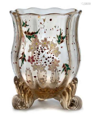 EMILE GALLE (1846-1904) Petit vase tripode