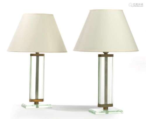PIETRO CHIESA (1892-1948) Paire de lampes