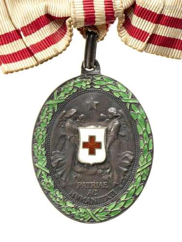 AUSTRIA-HUNGARY MEDAL OF MERIT OF THE RED CROSS SILVER BRONZ...