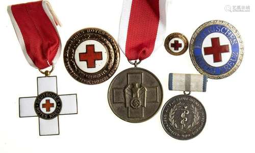 GERMANY A LOT OF THREE MEDALS AND THREE BADGES DIFFERENT MAT...