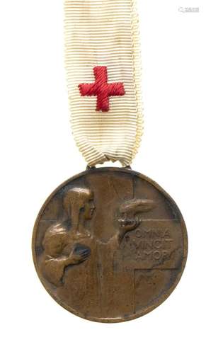 ITALY, KINGDOM CRI COMMISSION MEDAL ON PRISONERS OF WAR BRON...