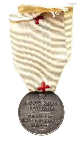 ITALY, KINGDOM ITALIAN RED CROSS, MEDAL TO THE MERITORIOUS O...