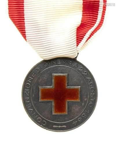 ITALY, KINGDOM NURSE SCHOOL MEDAL OF THE CRI SILVER, 28 MM S...