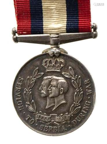 UNITED KINGDOM-SERBIA MEDAL OF SERVICE IN SERBIAN RED CROSS ...