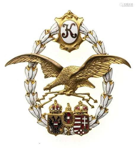 AUSTRIA-HUNGARY AN IMPERIAL AUSTRO-HUNGARIAN PILOT BADGE BRO...