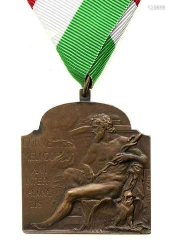 AUSTRIA-HUNGARY MEDAL OF MEDICAL CONGRESS IN BUDAPEST BRONZE...