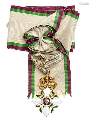 BULGARIA, KINGDOM ORDER OF CIVIL MERIT, BAND OF GREAT CROSS ...