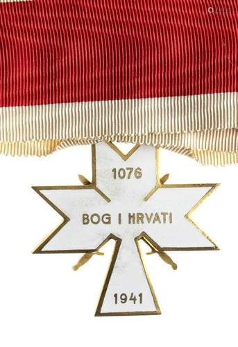 CROATIA, INDEPENDENT STATE A CROATIAN ORDER OF THE CROWN OF ...