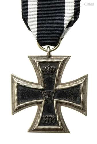 GERMANY, ANCIENT STATES IRON CROSS II CLASS 1870 IRON, SILVE...