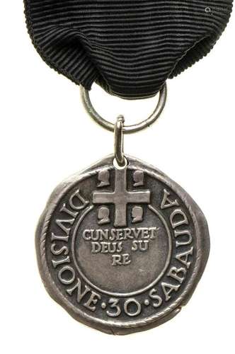 ITALY, KINGDOM A SILVER MEDAL â€œ DIVISIONE SABAUDAâ€ SILVER...