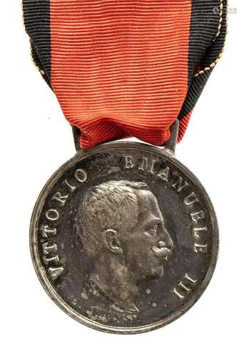 ITALY, KINGDOM MEDAL OF MERIT OF THE MARSICA EARTHQUAKE SILV...