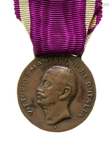 ITALY, KINGDOM R. MILITARY-HEALTH BATTLE, MEDAL OF MERIT BRO...