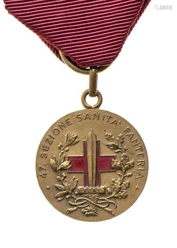 ITALY, KINGDOM MEDAL OF THE 47TH HEALTH SECTION OF INFANTRY ...