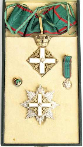 ITALY, REPUBLIC ORDER OF MERIT, GRANDâ€™OFFICERâ€™S SET SILV...