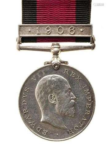 UNITED KINGDOM MEDAL FOR THE REBELLION OF NATAL SILVER, 36 M...