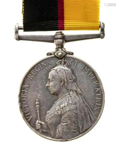 UNITED KINGDOM QUEEN OF SUDAN VICTORY MEDAL SILVER, 36 MM ME...