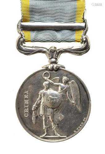 UNITED KINGDOM CRIMEAN MEDAL SILVER, 36 MM CRIMEA MEDAL WITH...