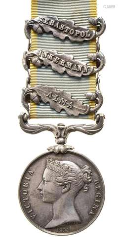 UNITED KINGDOM CRIMEAN MEDAL SILVER, 36 MM CRIMEA MEDAL WITH...