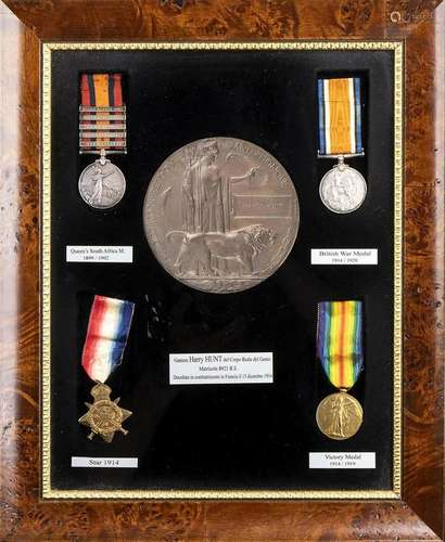 UNITED KINGDOM WWI 1914-15 STAR TRIO OF MEDALS, SOUTH AFRICA...