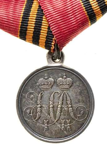 RUSSIA, EMPIRE SEVASTOPOL MEDAL SILVER, 28 MM MEDAL OF THE S...