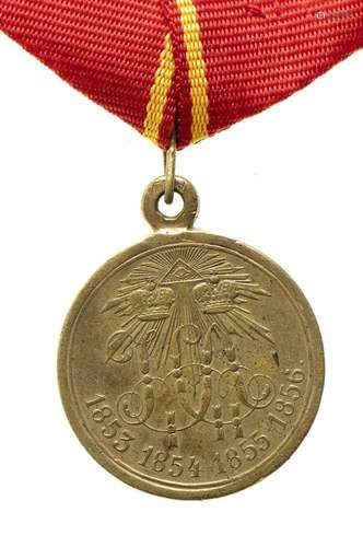 RUSSIA, EMPIRE A RUSSIAN IMPERIAL CRIMEAN WAR MEDAL 1853-185...