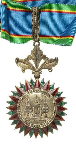 THAILAND ORDER OF THE SECOND KIND CROWN SILVER, 47X71 MM ORD...