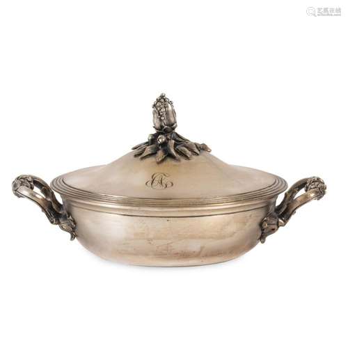 Christofle, silver metal vegetable dish