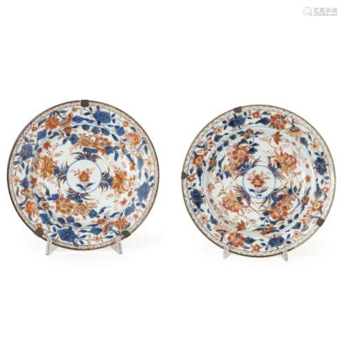 Two Imari porcelain plates