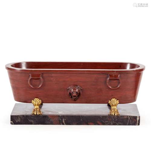 Antique red marble basin model